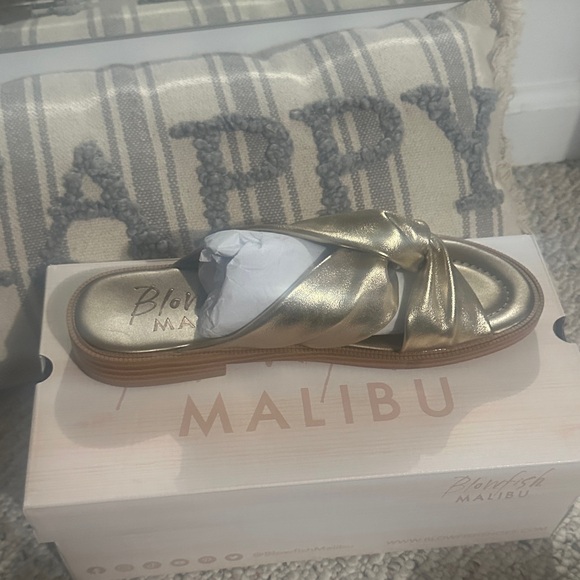 Blowfish Shoes - Blowfish Malibu Gold Slide Sandals